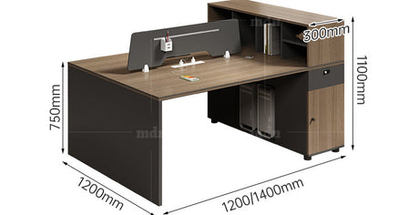 MUTINI Aislín Sleek Modern Office Booth Set from MUTINI