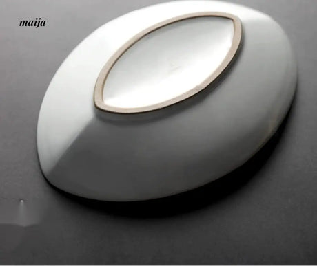 JOTO Japanese Retro Ceramic Dish Daily Steamed Fish Plate from JOTO