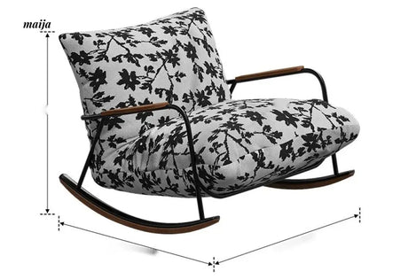 SMALL HIBISCUS Rocking Recliner Chair Retro from SMALL HIBISCUS