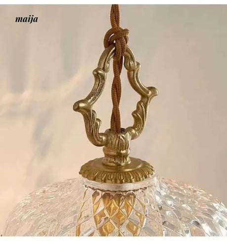 NANCY French Crystal Corridor Chandelier All-Copper Design from NANCY