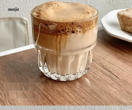 BANKE Australian White Coffee Latte Flower Glass Cup from BANKE