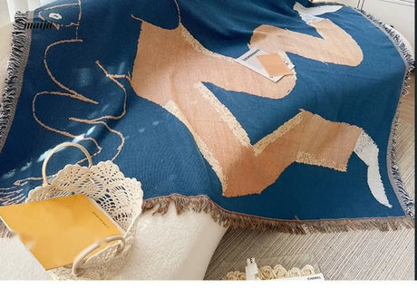 MAN YUE HOME INS Art Blanket for Sofa or Living Room Use from MAN YUE HOME