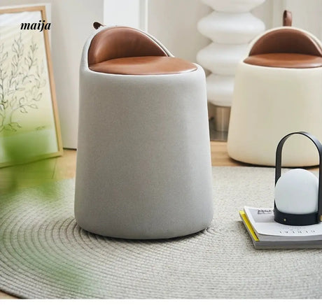 LOWERLEFT Leather Dressing Table Stool from HOBBYTREE