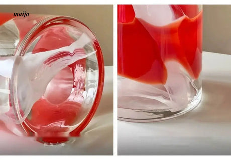 GUIFOU Large Colored Glass Vase from GUIFOU