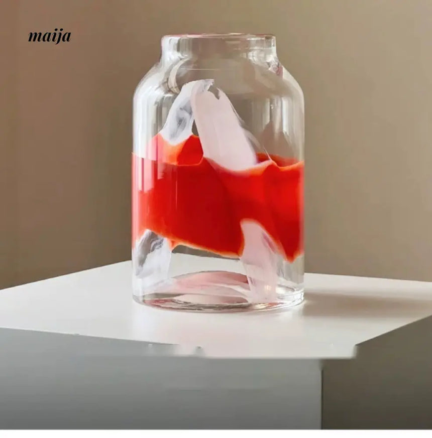 GUIFOU Large Colored Glass Vase from GUIFOU