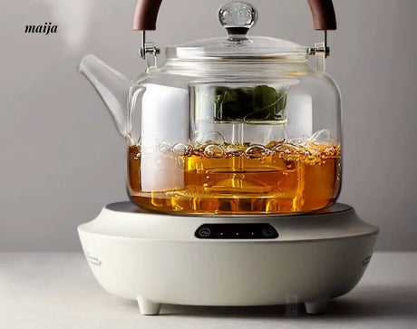 JOTO Glass Boiling Teapot Electric Ceramic High Temperature Tea Set from JOTO