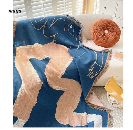 MAN YUE HOME INS Art Blanket for Sofa or Living Room Use from MAN YUE HOME