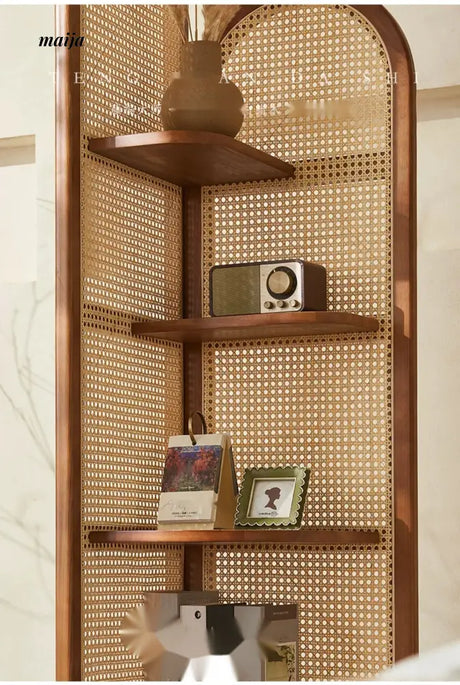 RATTAN CRAFTSMAN Rattan Corner Cabinet from RATTAN CRAFTSMAN