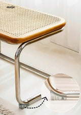 LOWERLEFT Rattan Shoe Stool from Lower Left