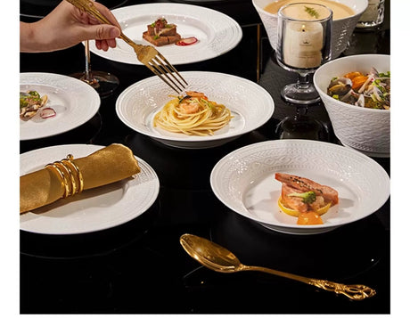 MOSE Pure White Glaze Dish Set from MOSE