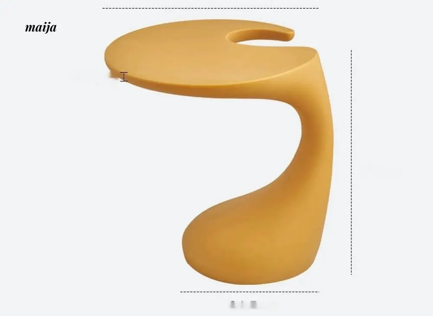 LOWERLEFT Modern Corner Side Table from Lower Left