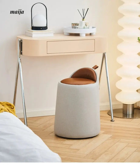 LOWERLEFT Leather Dressing Table Stool from HOBBYTREE