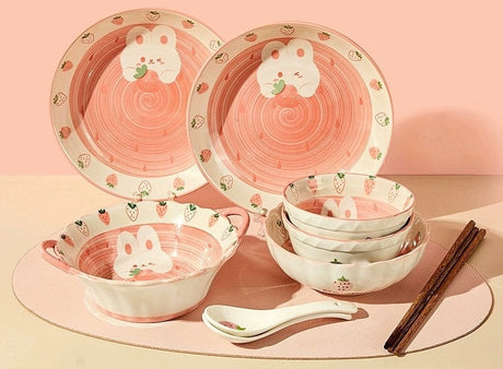 MOSE Cute Strawberry Tableware Set from MOSE