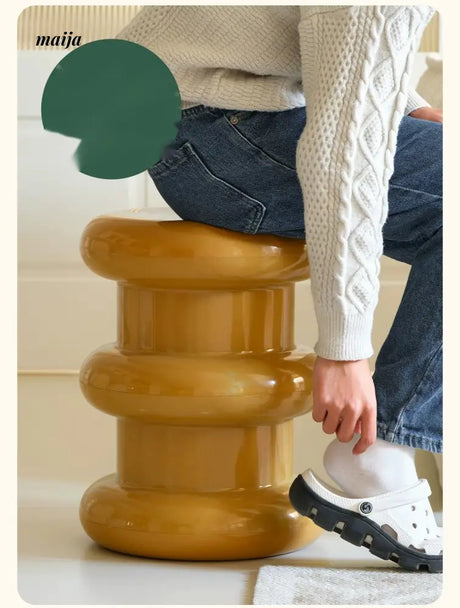 PUMPKIN BOX Nordic Designer Shoe Stool from PUMPKIN BOX