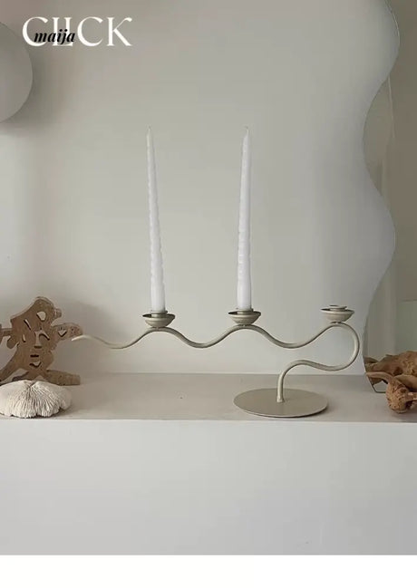 CLICK Retro Candlestick Iron Decor for Homestays from CLICK