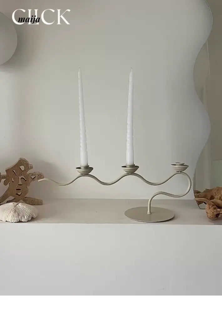 CLICK Retro Candlestick Iron Decor for Homestays from CLICK