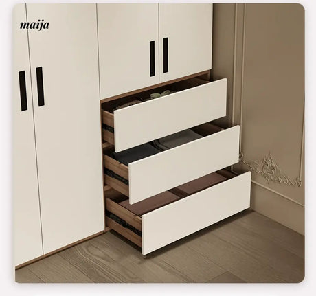 MEIHOUSE Cream Bedroom Modern One Door Large Storage Wardrobe from MEIHOUSE