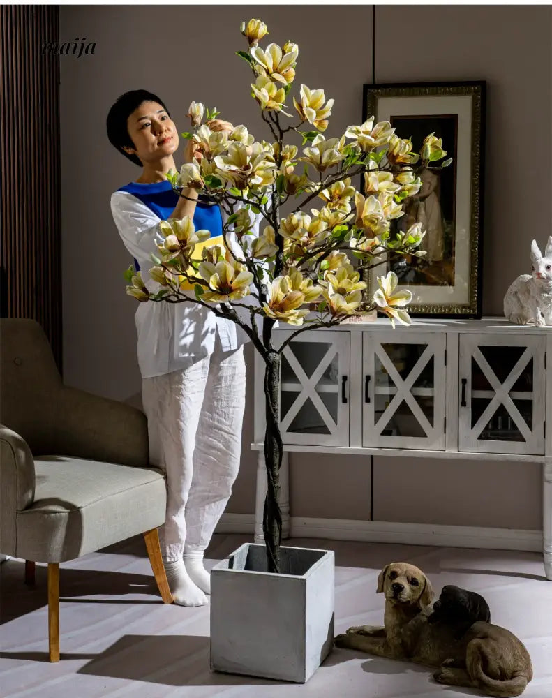 Artificial Magnolia Flower Plant from maija