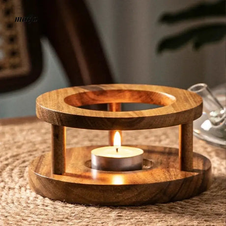 Wooden Candle Heating Stove from Zodian