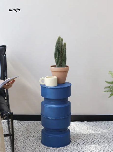 Blue Icelandic Round Flower Stand from maija