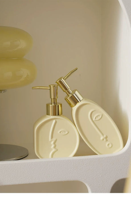 LENYVASEN Iris Ceramic Shower Gel Bottle from LENYVASEN