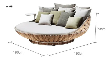 GERMAIN Theodore Outdoor Rattan Swing from GERMAIN
