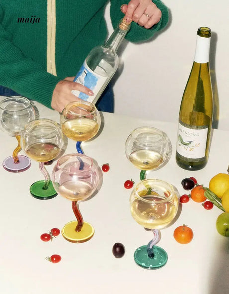 SOREMO Colourful Bubble Wine Glass from maija