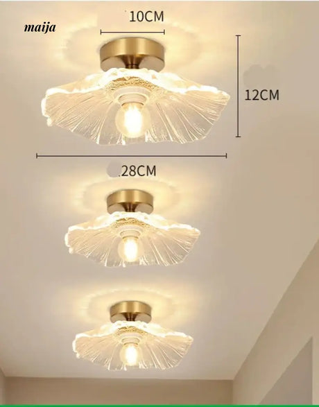 GVG Lotus Leaf Crystal Ceiling Light from Kaiyashi