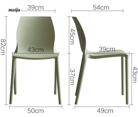 Michelle Plastic Dining Chair from Yishengtao