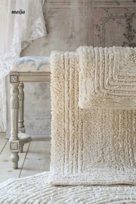Pleated Cotton Rug from maija