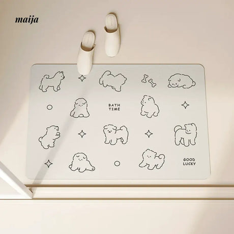 Puppy Field Bath Mat from maija
