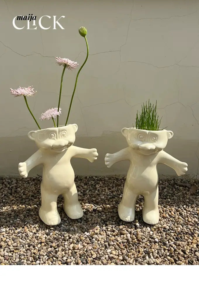 CLICK Doll Ceramic Flowerpot Decor for Growing Plants from HOBBYTREE
