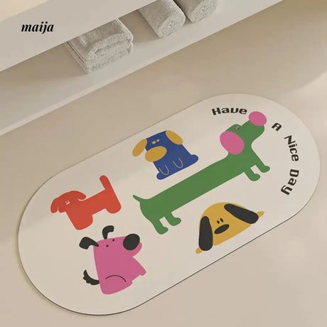 Have a Nice Day Bath Mat from maija