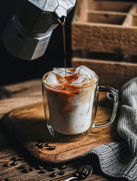 Seulgi DoubleWall Latte Glass Mug from maija
