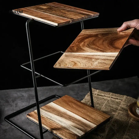 Wooden Dessert Display Tray from Zodian