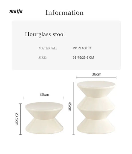 Dennis Hourglass Stool from maija