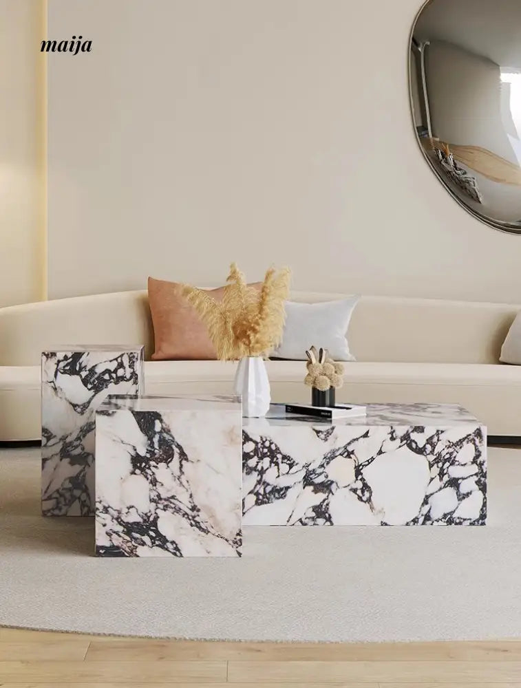 Marble Rock Slab Coffee Table from maija
