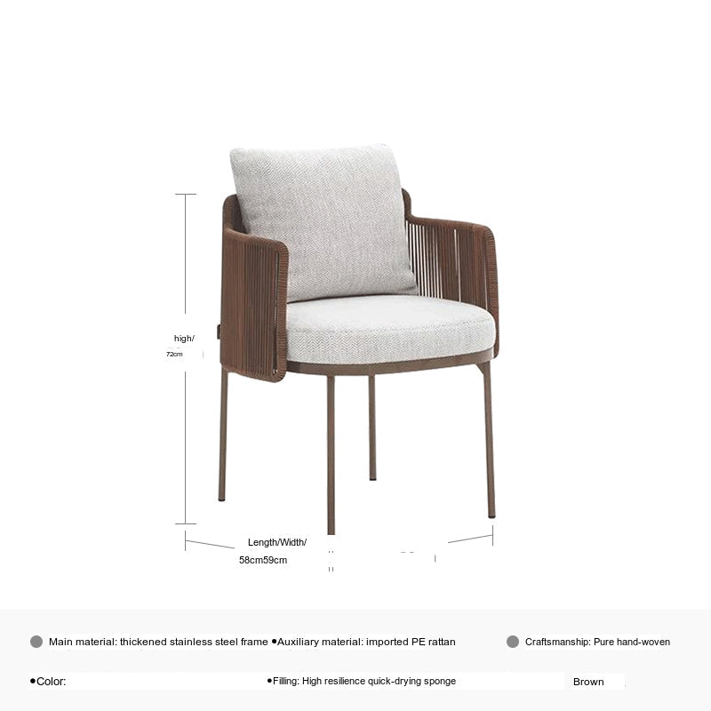 DIME GARDEN Viridian Sleek Luxury Outdoor Dining Set from DIME GARDEN