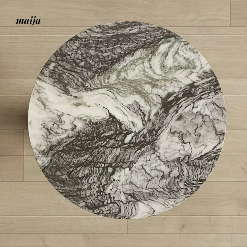 TIDELEADER Teardrop Marble Side Table from KENZAKI