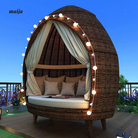 Outdoor Waterproof Rattan Igloo from maija