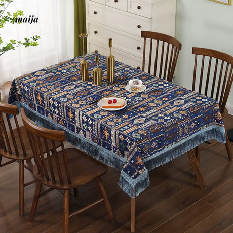 Geometric Vintage Tablecloth from maija