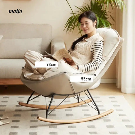 GENJI Eggshell Rocking Chair from GENJI