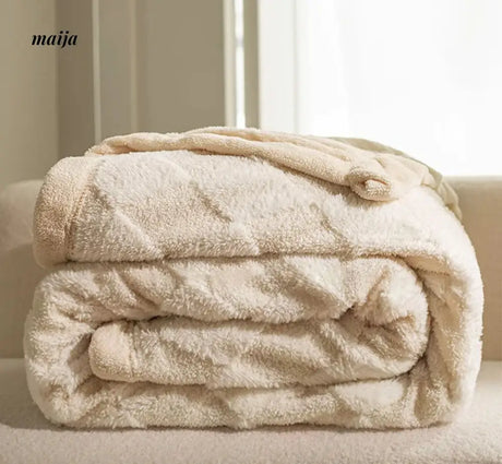 Diamond Pattern Double Layer Blanket from Shui Yang
