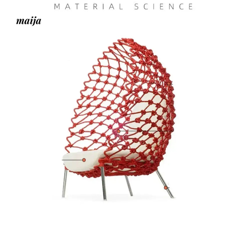 MUJU Fish Net Outdoor Single Sofa from MUJU