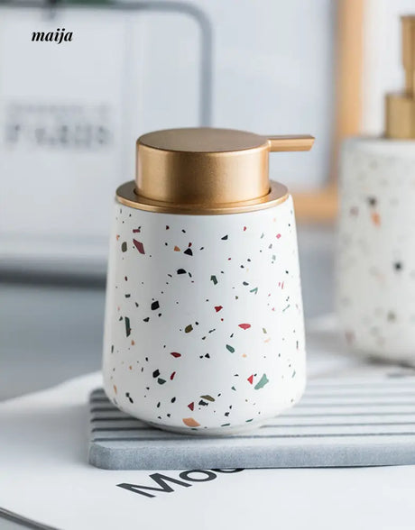 Terrazzo Ceramic Soap Dispenser from maija