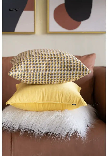 MISTYWOOD Orange Rectangular Sofa Pillow from MISTYWOOD