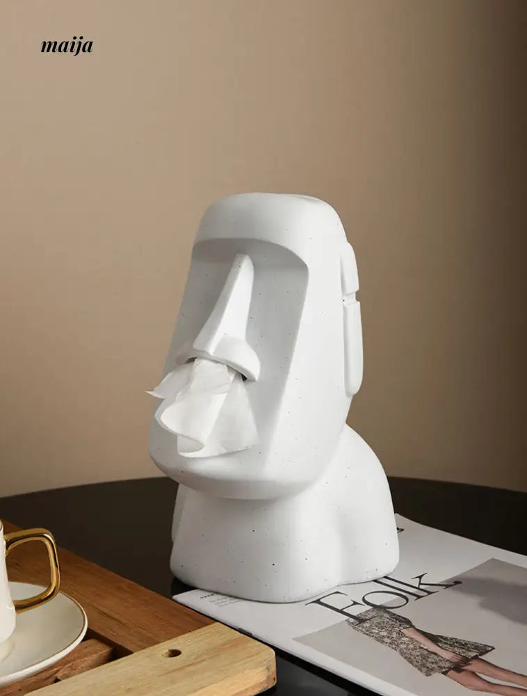 Stone Face Tissue Box from maija