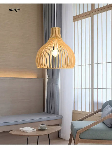 ZHONGSHAN Modern Wooden Ceiling Lamp Japanese Style from ZHONGSHAN