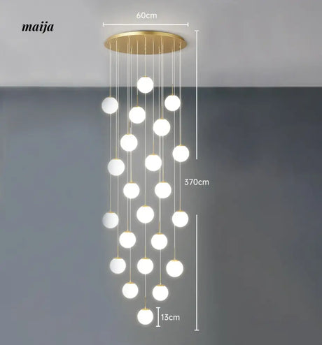 Round Staircase Chandelier from maija