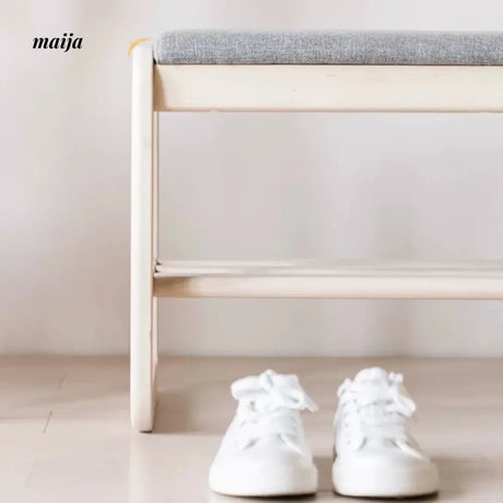 Eliot Solid Wood Shoe Changing Bench from maija